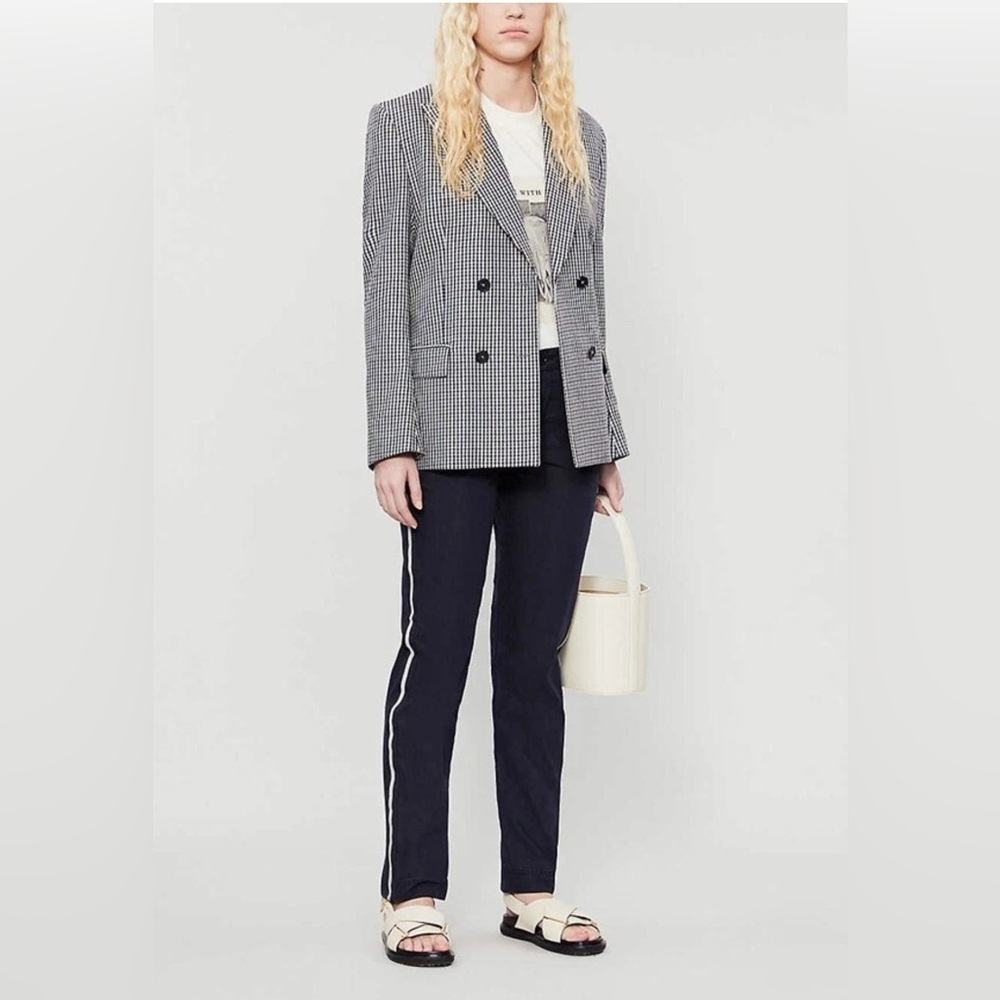 🌸ZADIG & VOLTAIRE Pomelo Mili Cotton Pant in Navy Size 40